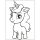 Süßes Einhorn – Sandbild