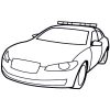 Polizeiauto – Sandbild