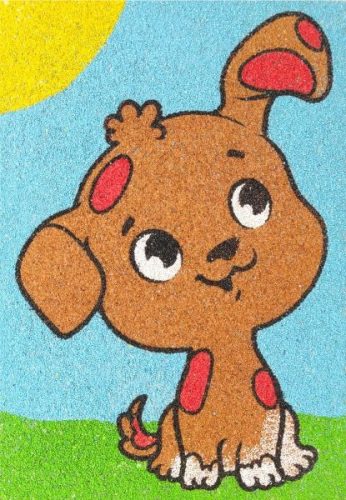 Barnie kutya - homokkép